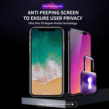 Load image into Gallery viewer, Erha Genius Privacy Screen Protector for iPhone Electroplated Colorful Anti-Spy Tempered Glass Film