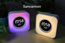 Load image into Gallery viewer, Sancannon Bluetooth Speaker Alarm Clock  Multi-Color Touch Control Night Light , Bedroom Alarm Clock, MP3 Player，Best Gift for Teens Girls/Boys Adult
