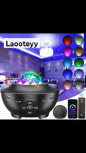 Load image into Gallery viewer, Laooteyy Star Projector Starry Night Light Projector with Speaker, Ocean Wave Ceiling Light Projector , Led Star Constellation Projector for Kids Adults Bedroom/Decoration/Birthday/Party
